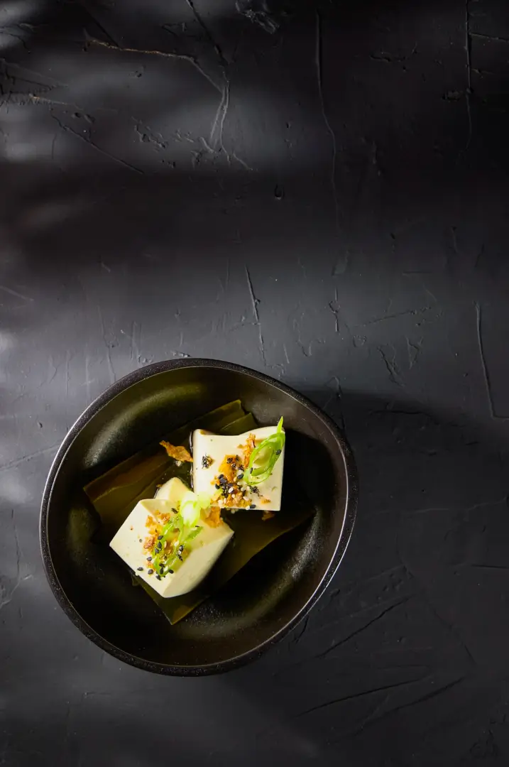 Gekookte tofu